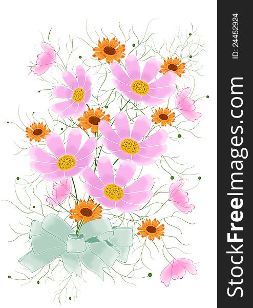 Flowers card design