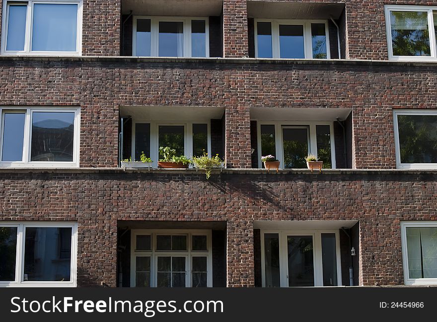 Old houses in Hamburg, Eimsbuettel, Germany. Old houses in Hamburg, Eimsbuettel, Germany