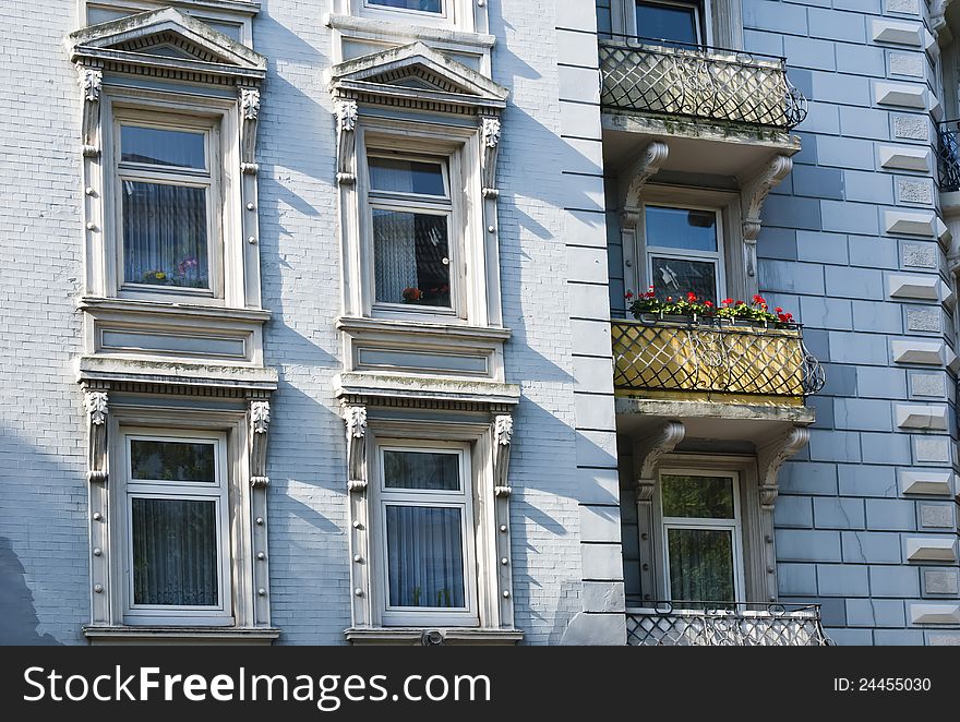 Old houses in Hamburg, Eimsbuettel, Germany. Old houses in Hamburg, Eimsbuettel, Germany