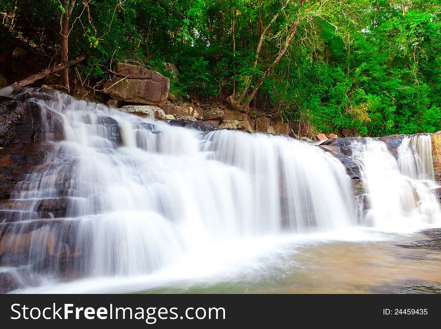 Paradise Waterfall located in deep forest