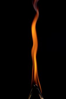 Burning Matchstick Royalty Free Stock Photo Burning Matchstick Royalty Free Stock Photo