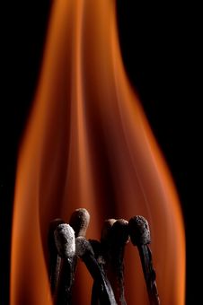 Burning Matchstick Royalty Free Stock Photos Burning Matchstick Royalty Free Stock Photos