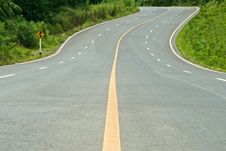 High Way Curve Road Stock Image High Way Curve Road Stock Image