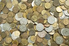Old Thai Coins Royalty Free Stock Photography