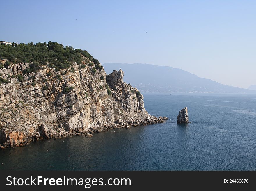 Crimean South coast in summer. Crimean South coast in summer.