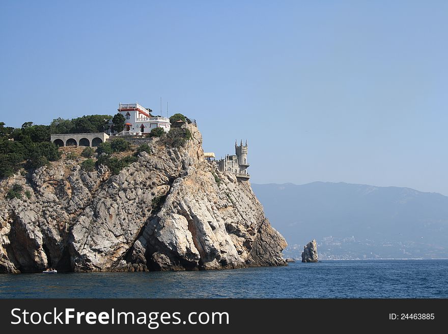 Crimean South coast with a castle Swallow nest. Crimean South coast with a castle Swallow nest.