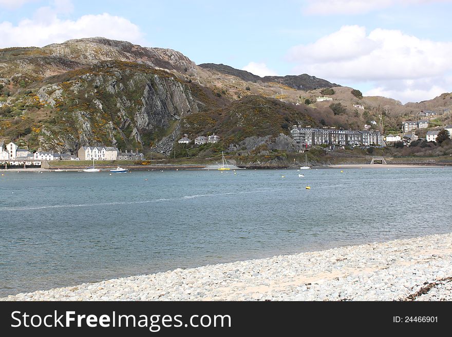 Seashore in Barmouth in Wales