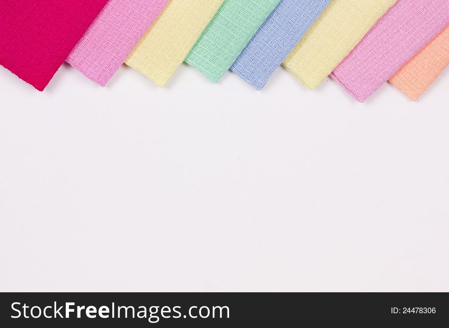 Art background with colored napkins