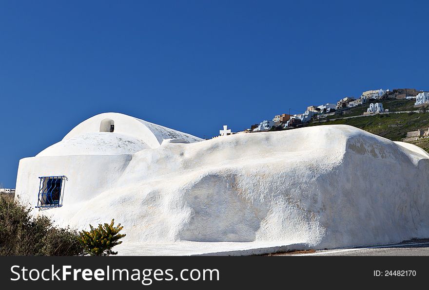 Traditional church at Santorini island