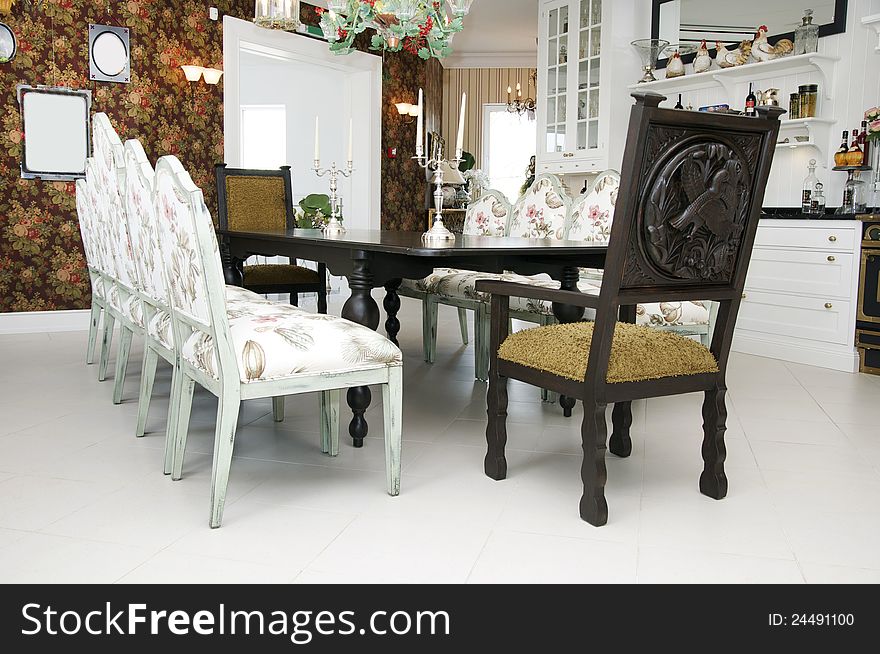 Dining table and chairs Apartment. Dining table and chairs Apartment