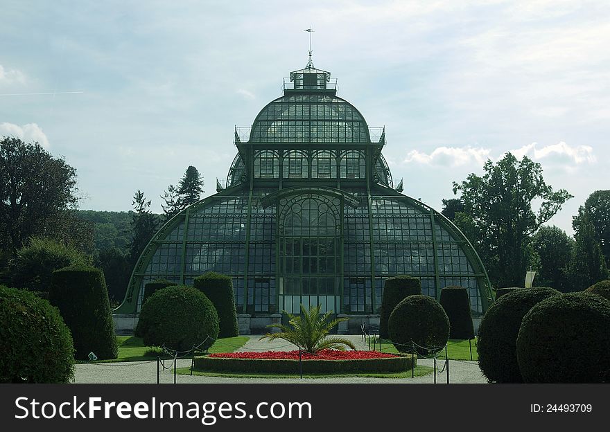 Glasshouse called Palmenhouse in Wien/Austria. Glasshouse called Palmenhouse in Wien/Austria