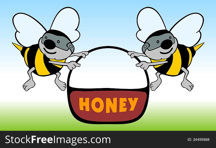 Bees With Honey