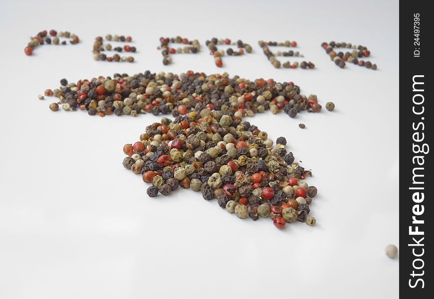 Title pepper compose in mixed peppercorn-shallow dof. Title pepper compose in mixed peppercorn-shallow dof