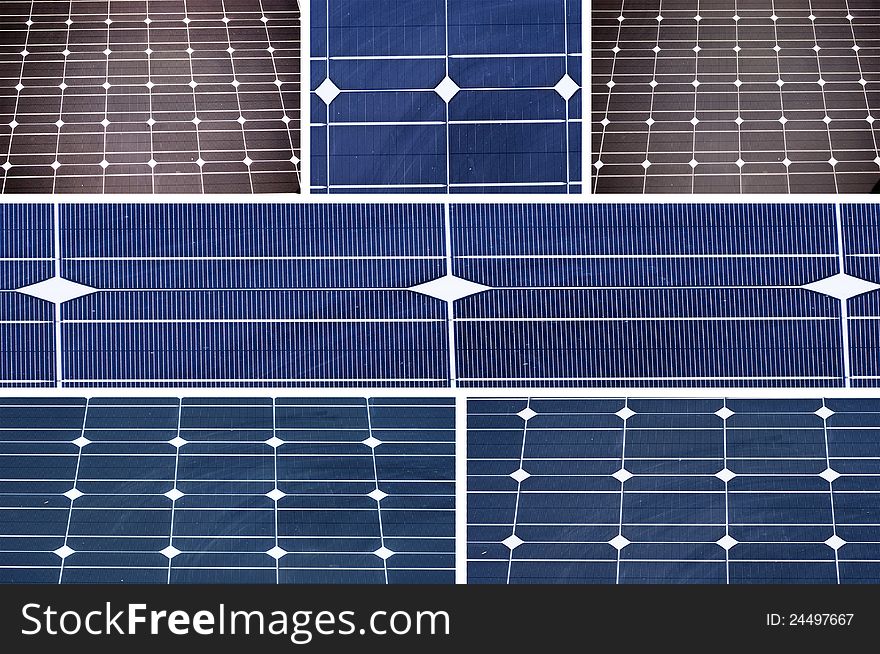 Collection of various types solar. Collection of various types solar