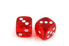 Dice - Pair Of 3s Royalty Free Stock Images