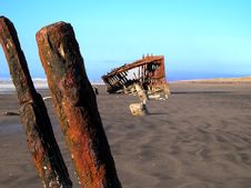 Oregon Shipwreck Royalty Free Stock Photo Oregon Shipwreck Royalty Free Stock Photo