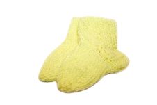 Baby-Socks - Yellow Stock Images