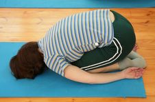 Balasana Child S Pose Royalty Free Stock Image