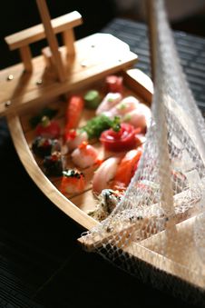 Sushi Boat Stock Images