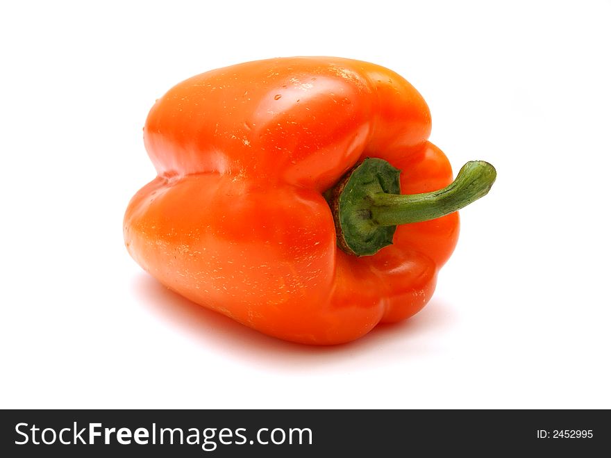 Red hot pepper isolated on white background. Red hot pepper isolated on white background
