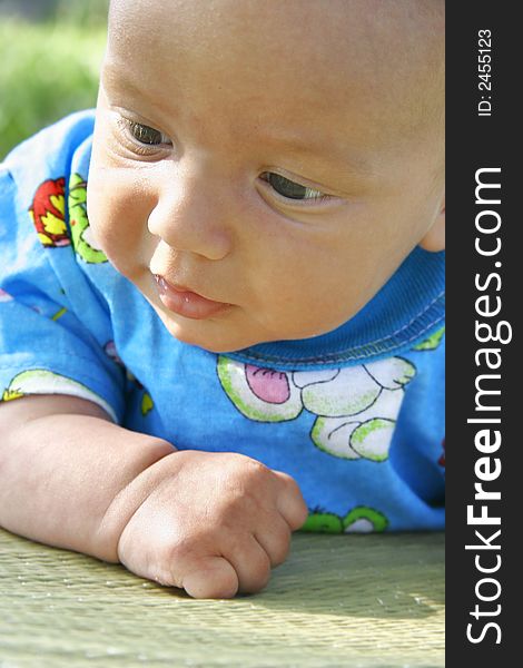 Close up portrait of baby boy. Close up portrait of baby boy