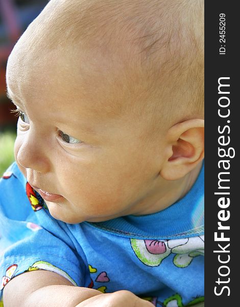 Close up portrait of baby boy. Close up portrait of baby boy