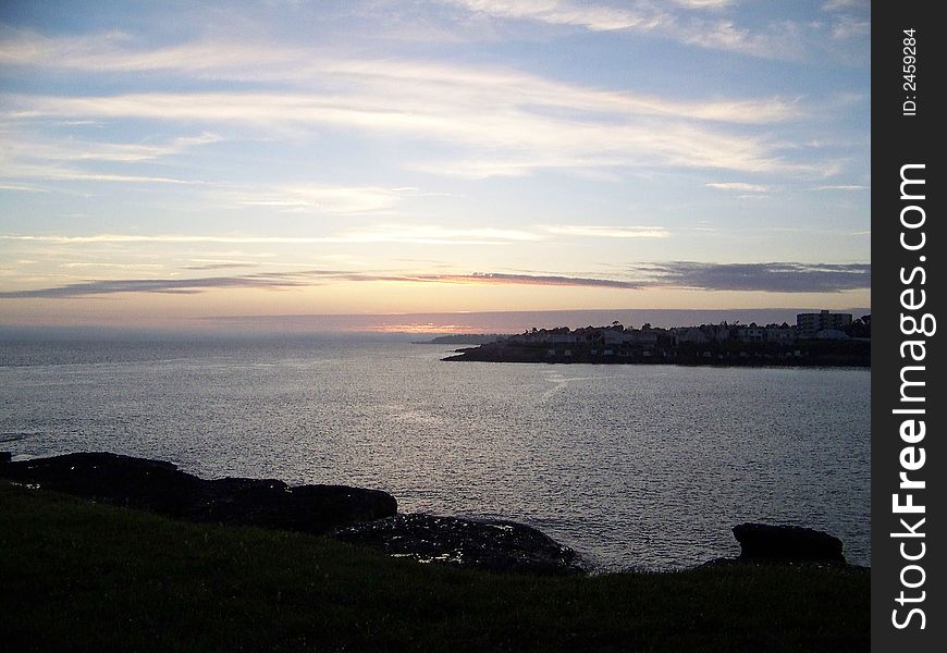 A bay sunset in May