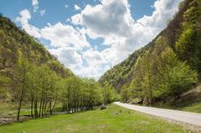 Beautiful Nature With Small Road And Clear River Royalty Free Stock Image Beautiful Nature With Small Road And Clear River Royalty Free Stock Image