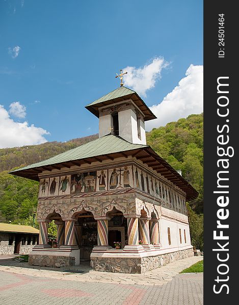 Beautiful architecture of an old traditional orthodox church. Beautiful architecture of an old traditional orthodox church