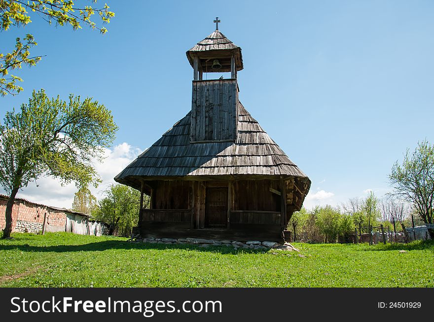 Wooden Architecture Of A Small Orthodox Church