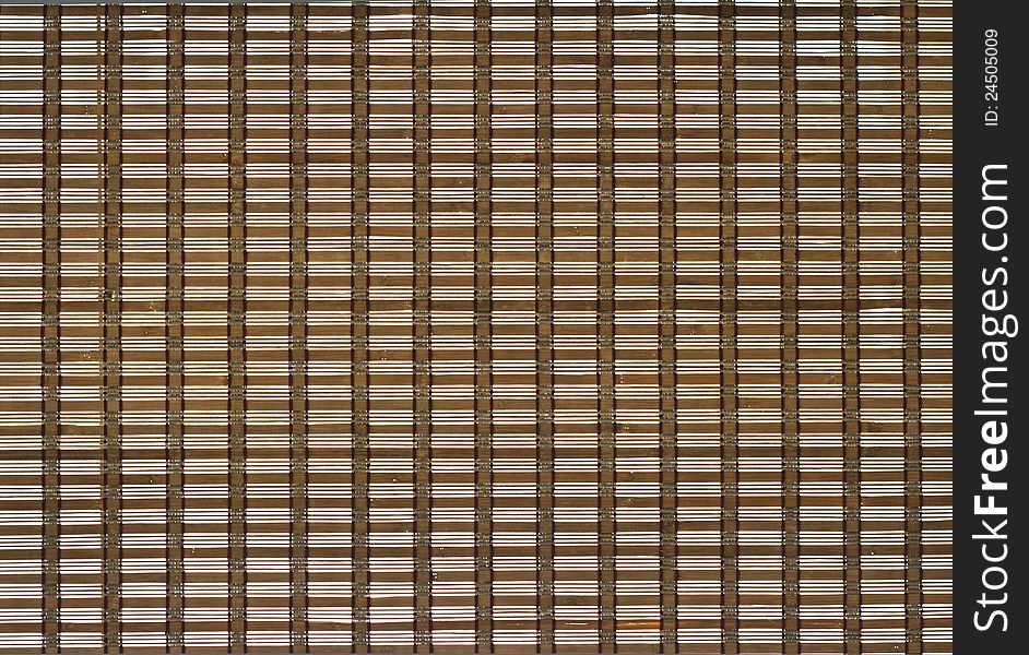 Curtain wood in coffee shop