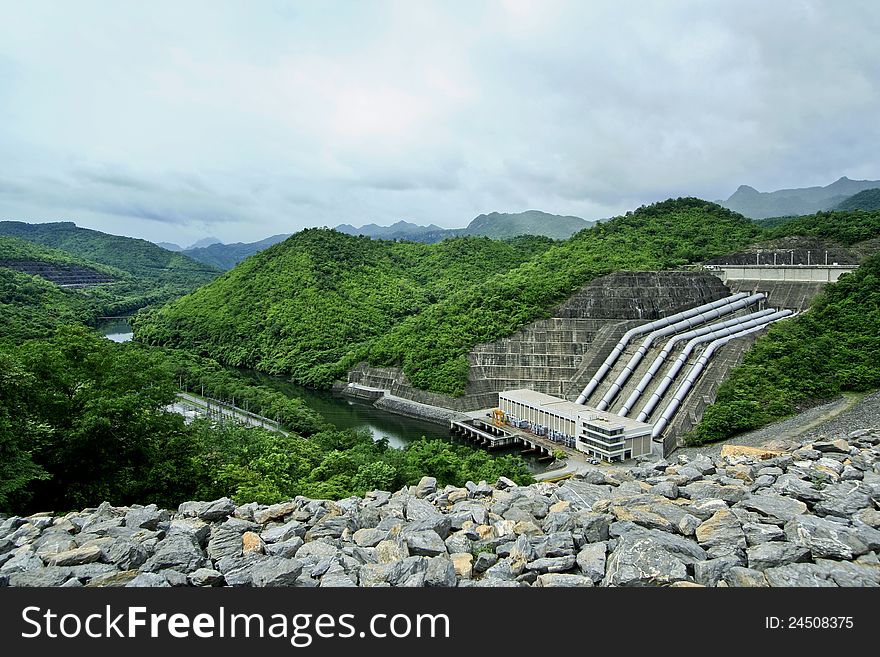 Srinakarin Dam In Kanchanaburi, Thailand