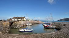 Porlock Harbour In Somerset, England Stock Photos Porlock Harbour In Somerset, England Stock Photos