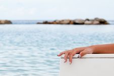 Hand In The Sea Royalty Free Stock Photography Hand In The Sea Royalty Free Stock Photography