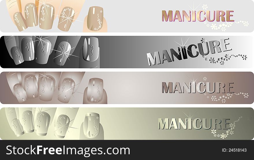 Manicure Banners Set