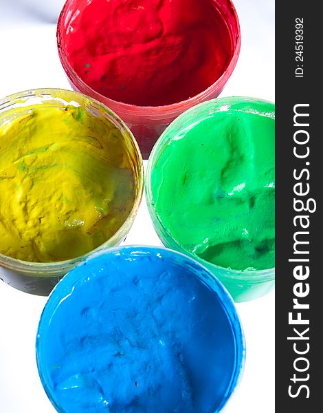 Water colors for children finger painting. Water colors for children finger painting