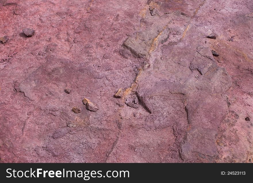 Texture stones in crater Mizpe Ramon - Negev desert, Israel