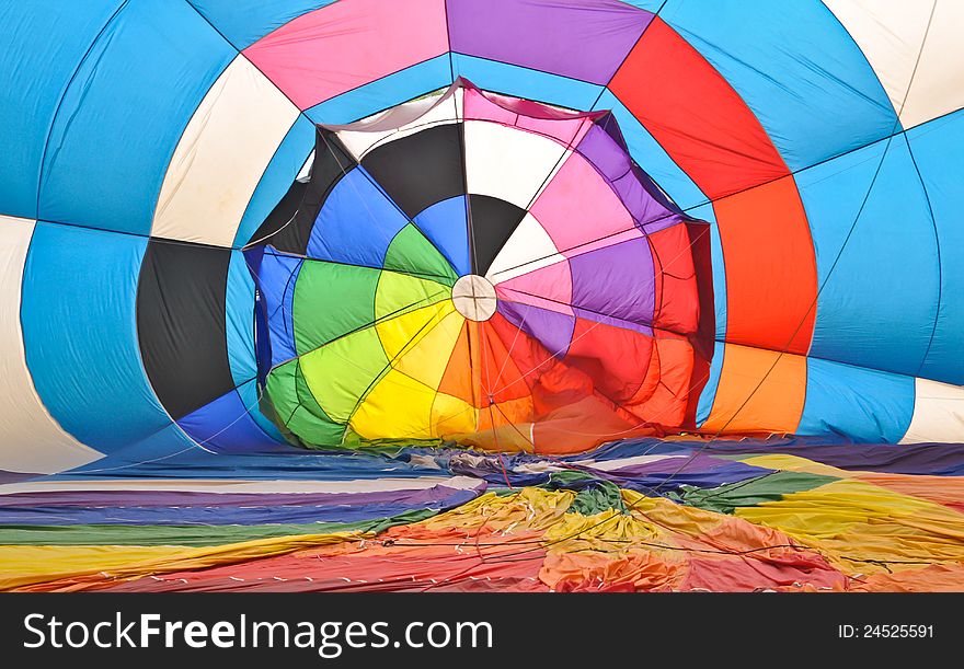 Inside balloon have colour arrange