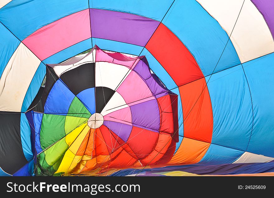 Inside balloon have colour arrange