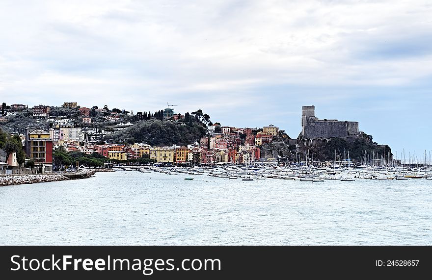 View of lerici in winter