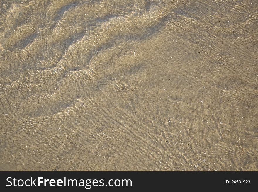 Wave on the beach in summer