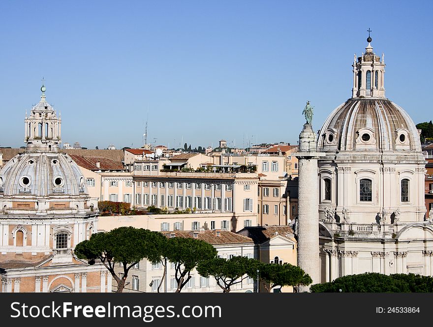 The Church of the Most Holy Name of Mary at the Trajan Forum. The Church of the Most Holy Name of Mary at the Trajan Forum