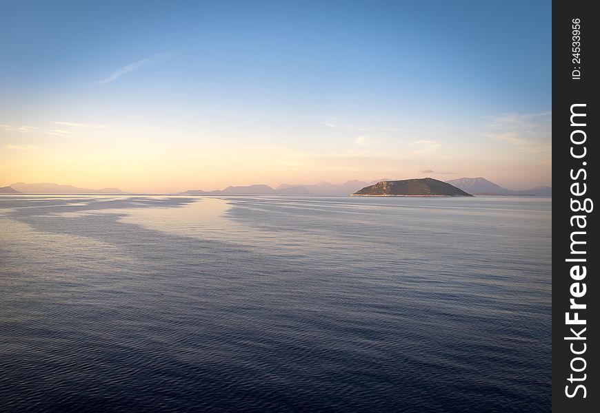 Scene of Ionian sea in Greece. Scene of Ionian sea in Greece