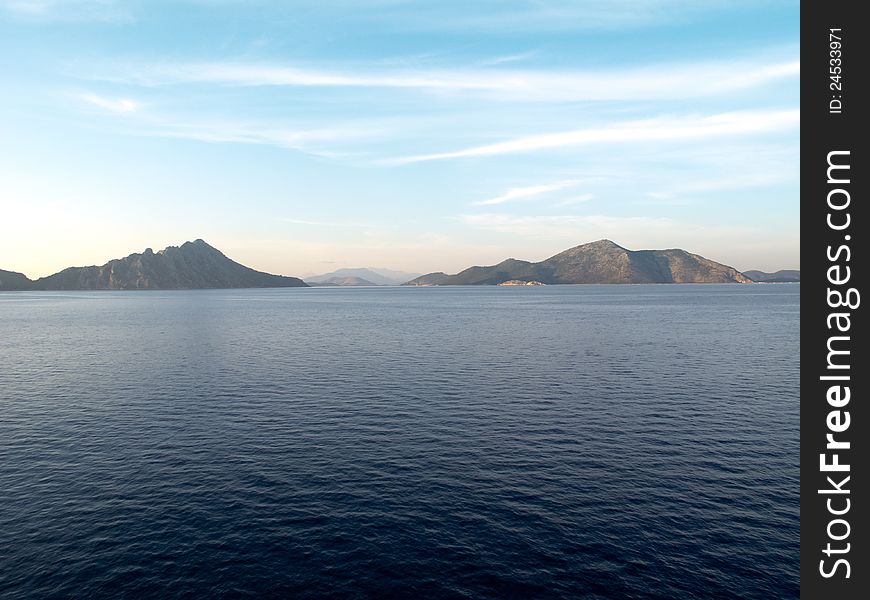 Scene of Ionian sea in Greece. Scene of Ionian sea in Greece