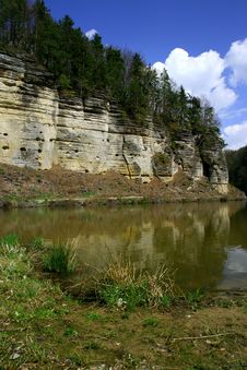 Lake With Rock Royalty Free Stock Images Lake With Rock Royalty Free Stock Images