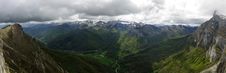 Fuente De, Cantabria. Panoramic View. Royalty Free Stock Photos Fuente De, Cantabria. Panoramic View. Royalty Free Stock Photos