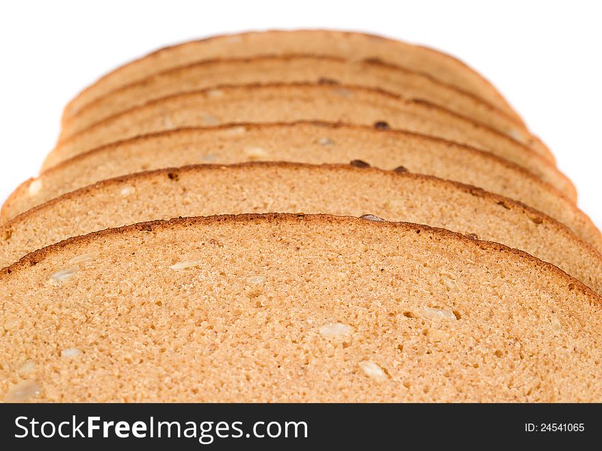 Beautiful tasty bread with seeds isolated. Beautiful tasty bread with seeds isolated