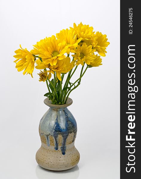 Yellow Flowers In A Vase