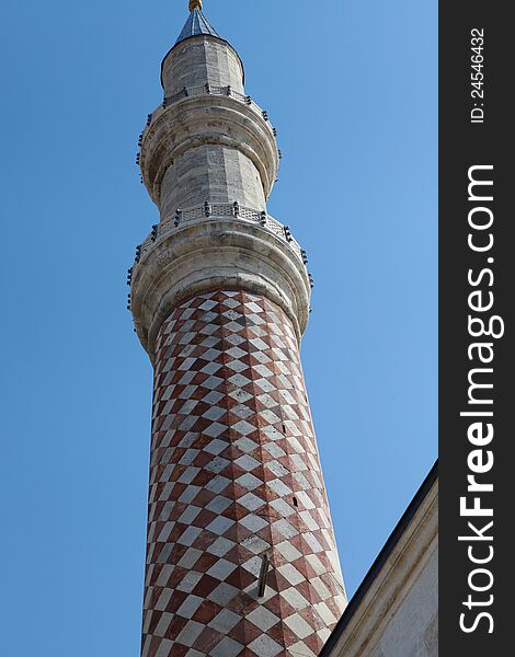 The Minaret of Uc Serefeli Mosque, Edirne.