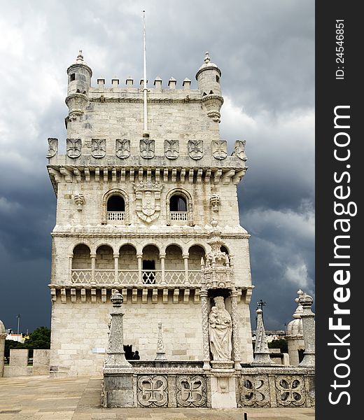 Belem Tower Just Before The Storm